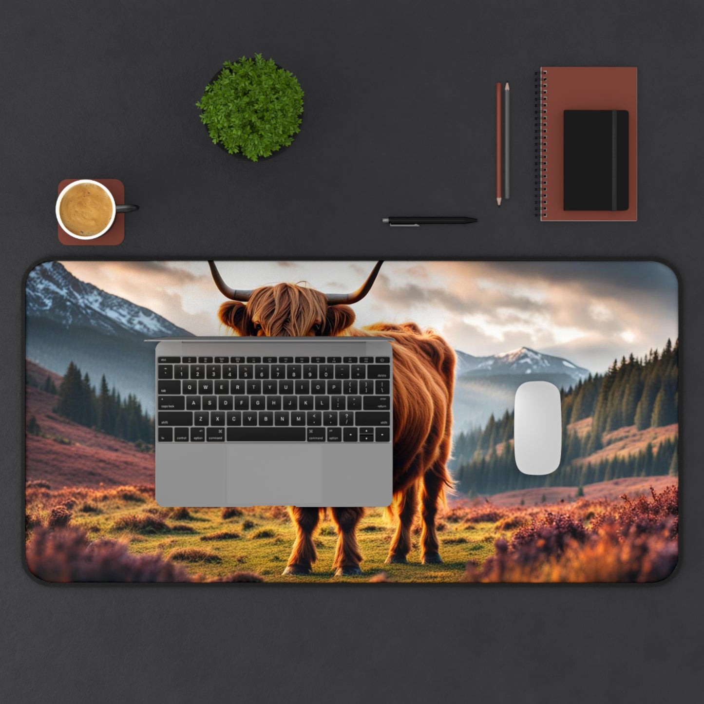 Highland Cow Desk Mat