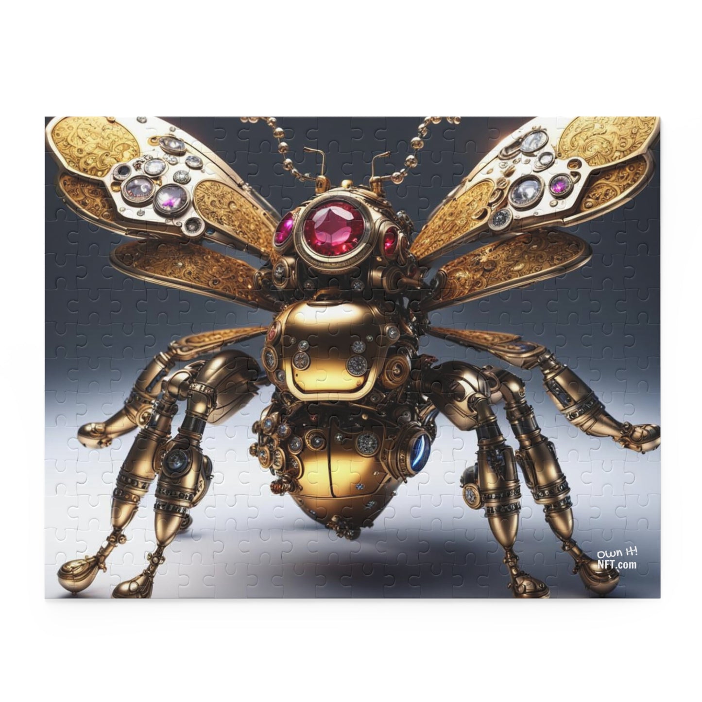 Steampunk Bumblebee NFT Art Collection Puzzle (120, 252, 500-Piece)