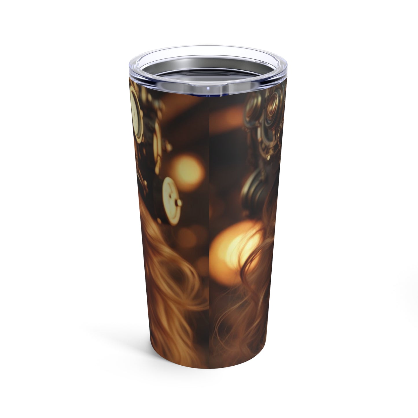 Steampunk Norse Goddess Freyja NFT Art Tumbler 20oz