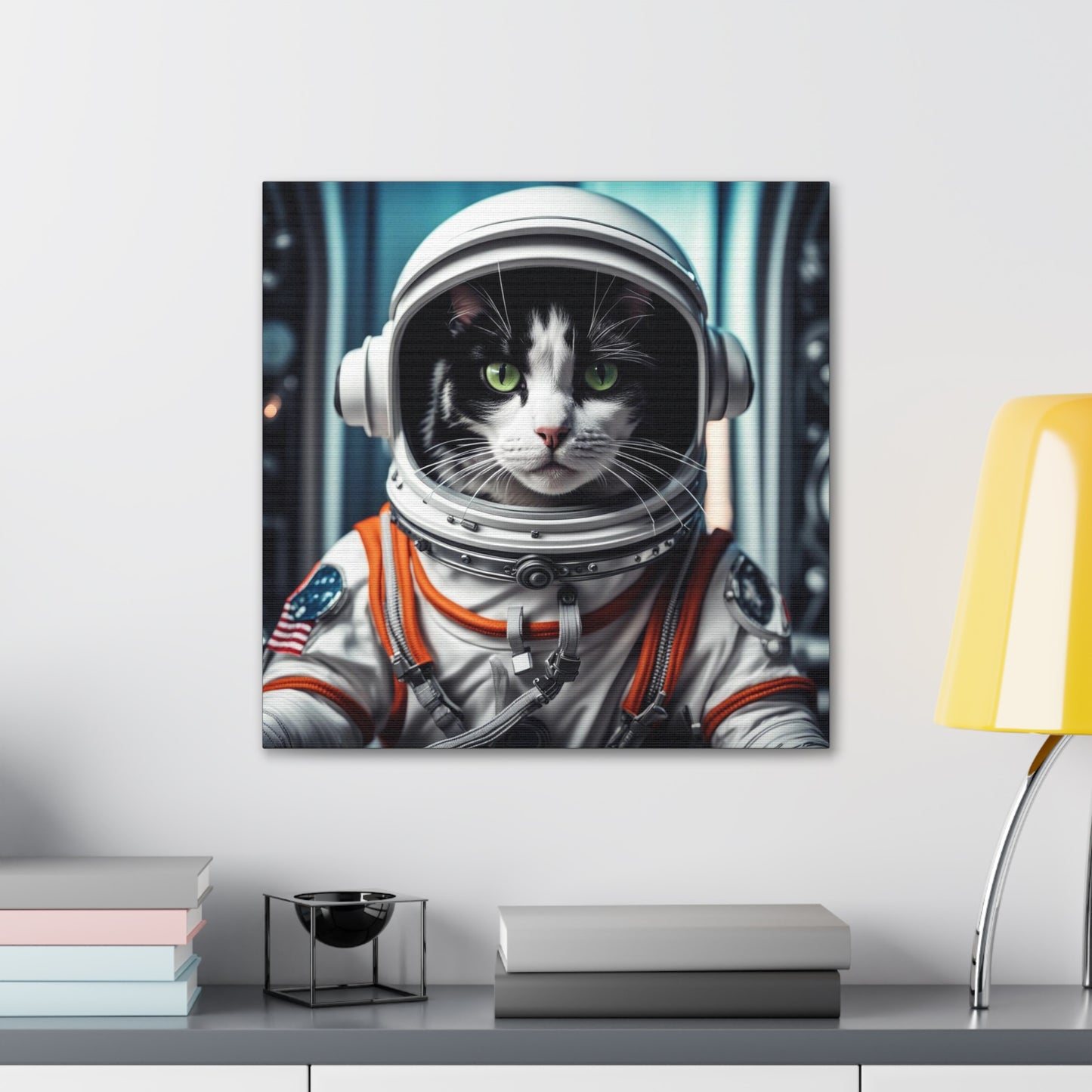 The Astronaut Cat Profession NFT Art Canvas Gallery Wraps