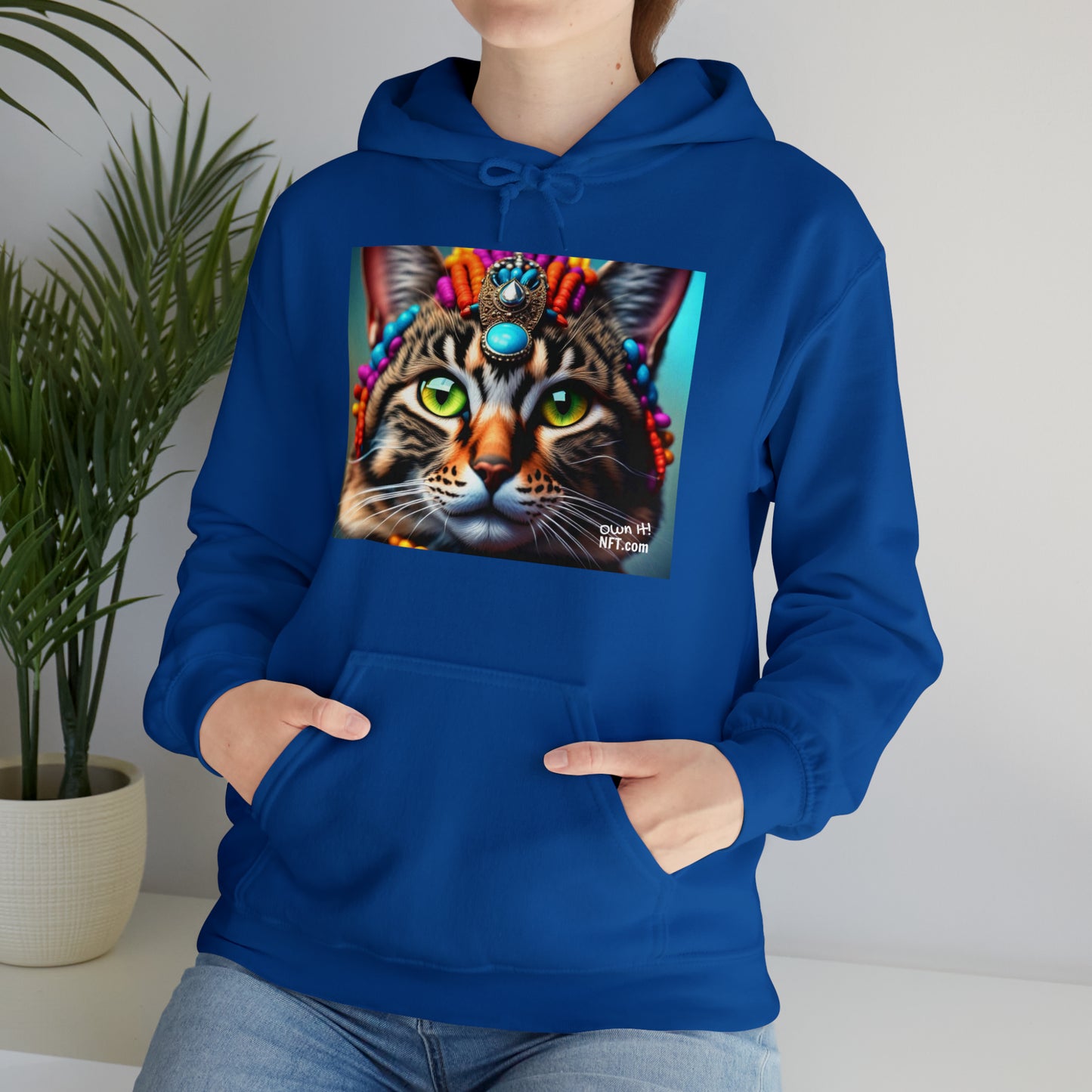 The India Princess Cat Profession NFT Art Unisex Heavy Blend™ Hooded Sweatshirt