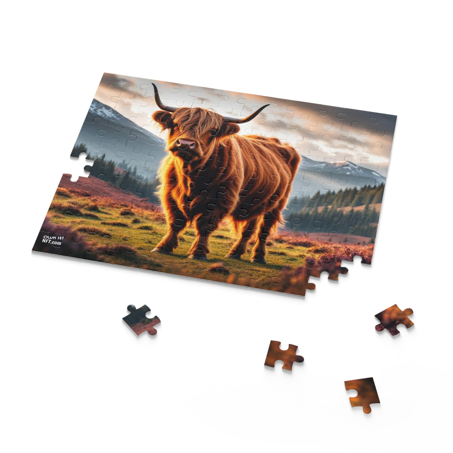 The Highland Cow Everything Else Art Collection Puzzle (120, 252, 500-Piece)