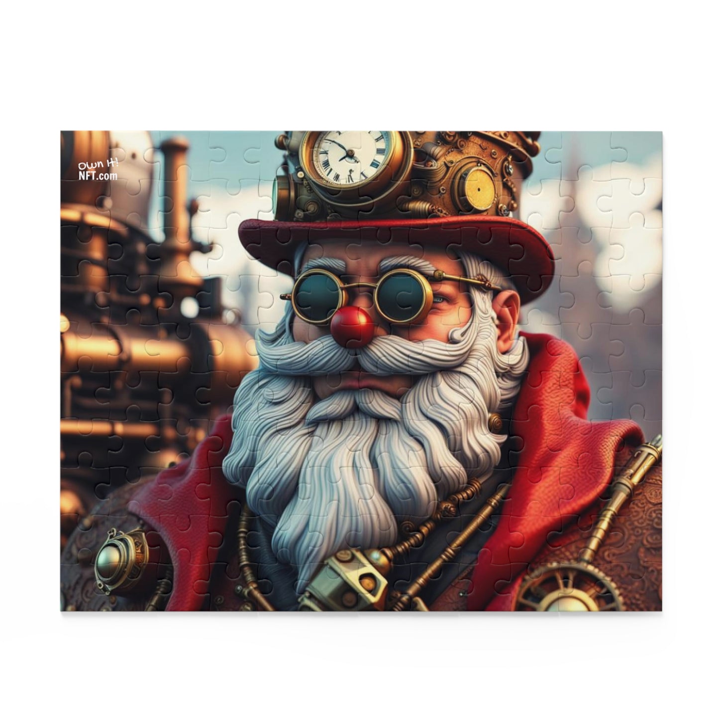 Steampunk Santa Claus NFT Art Collection Puzzle (120, 252, 500-Piece)