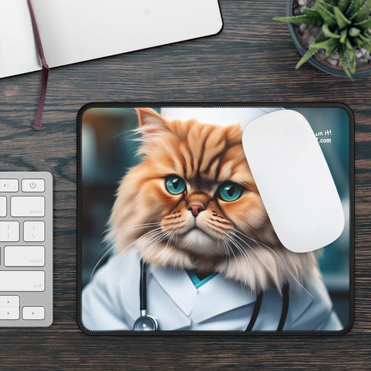 The Nurse Cat Profession NFT Art Gaming Mouse Pad