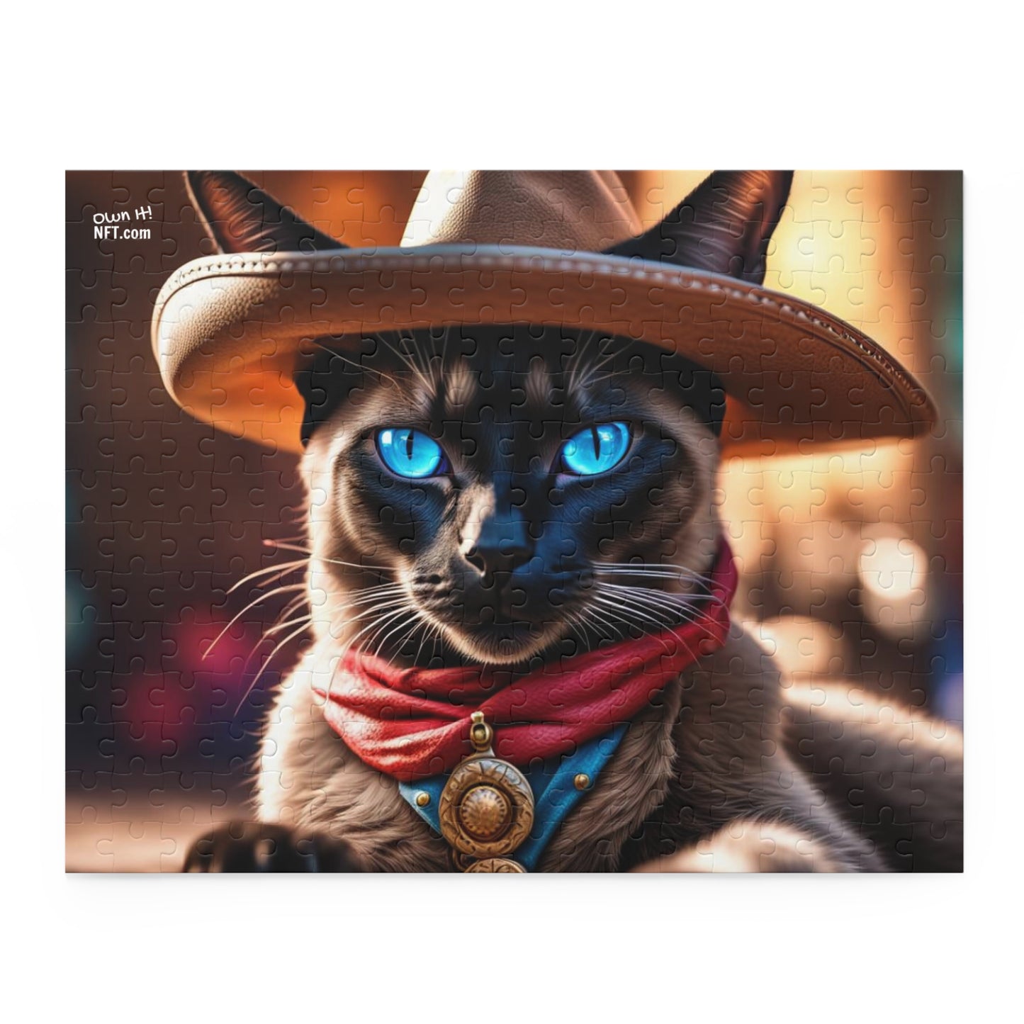 Cowboy Cat Profession NFT Art Collection Puzzle (120, 252, 500-Piece)