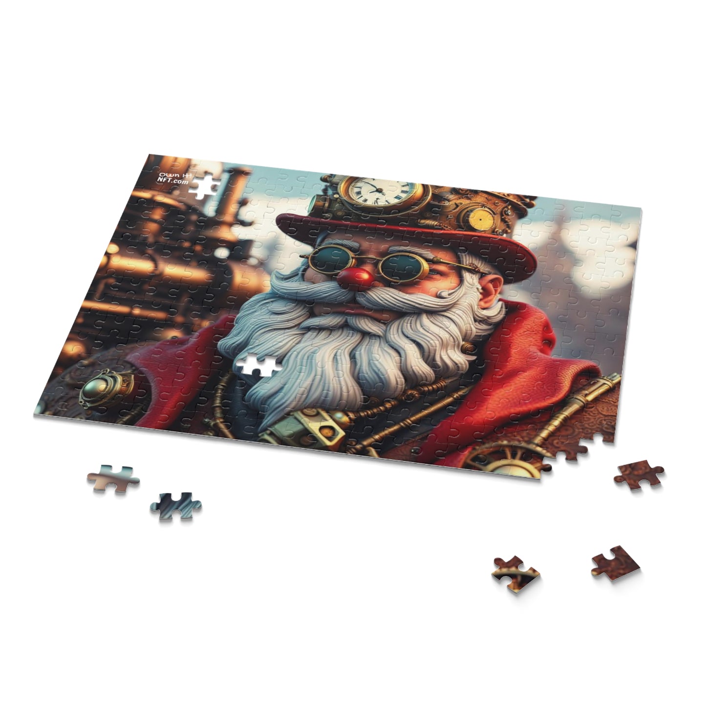 Steampunk Santa Claus NFT Art Collection Puzzle (120, 252, 500-Piece)