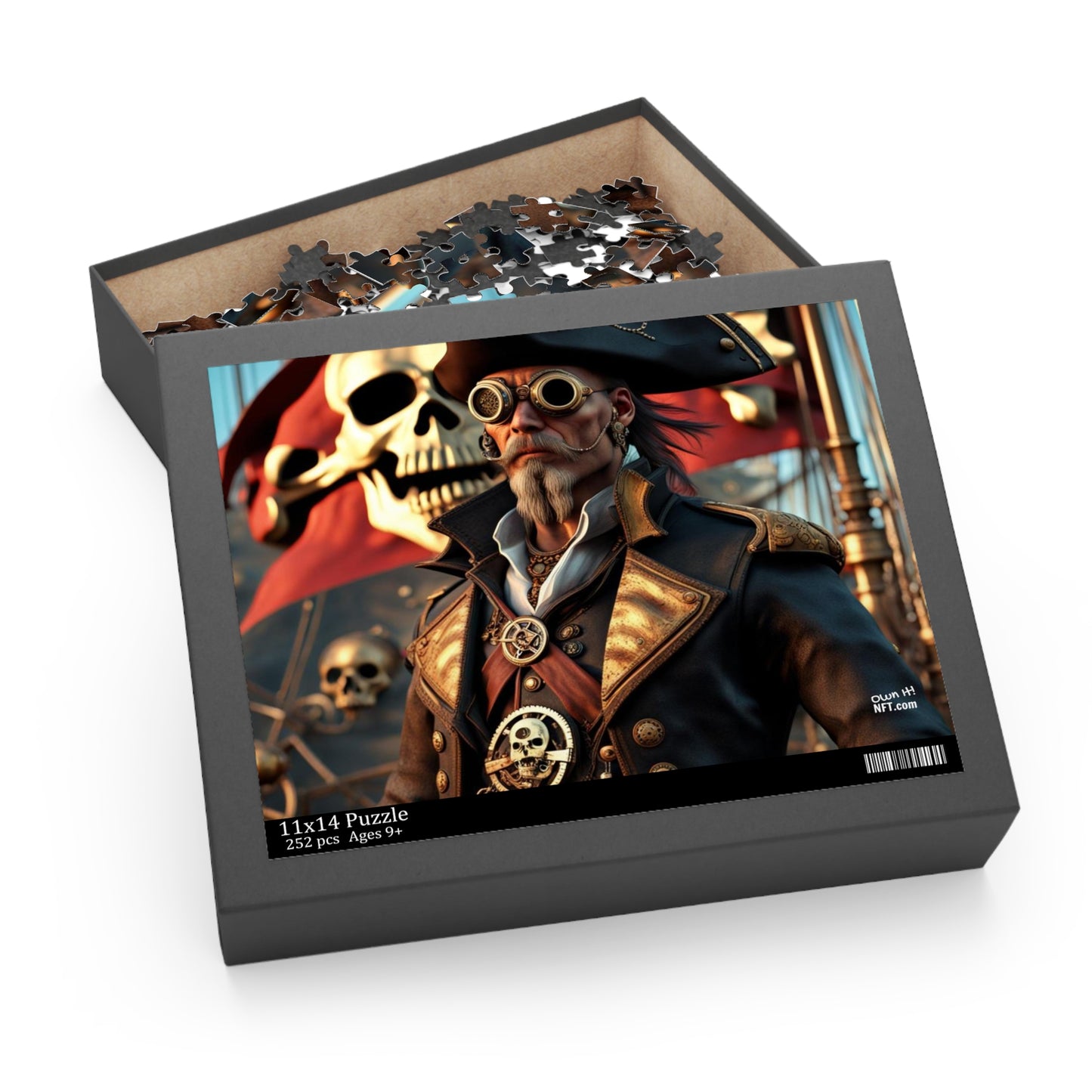 Steampunk Pirate NFT Art Collection Puzzle (120, 252, 500-Piece)