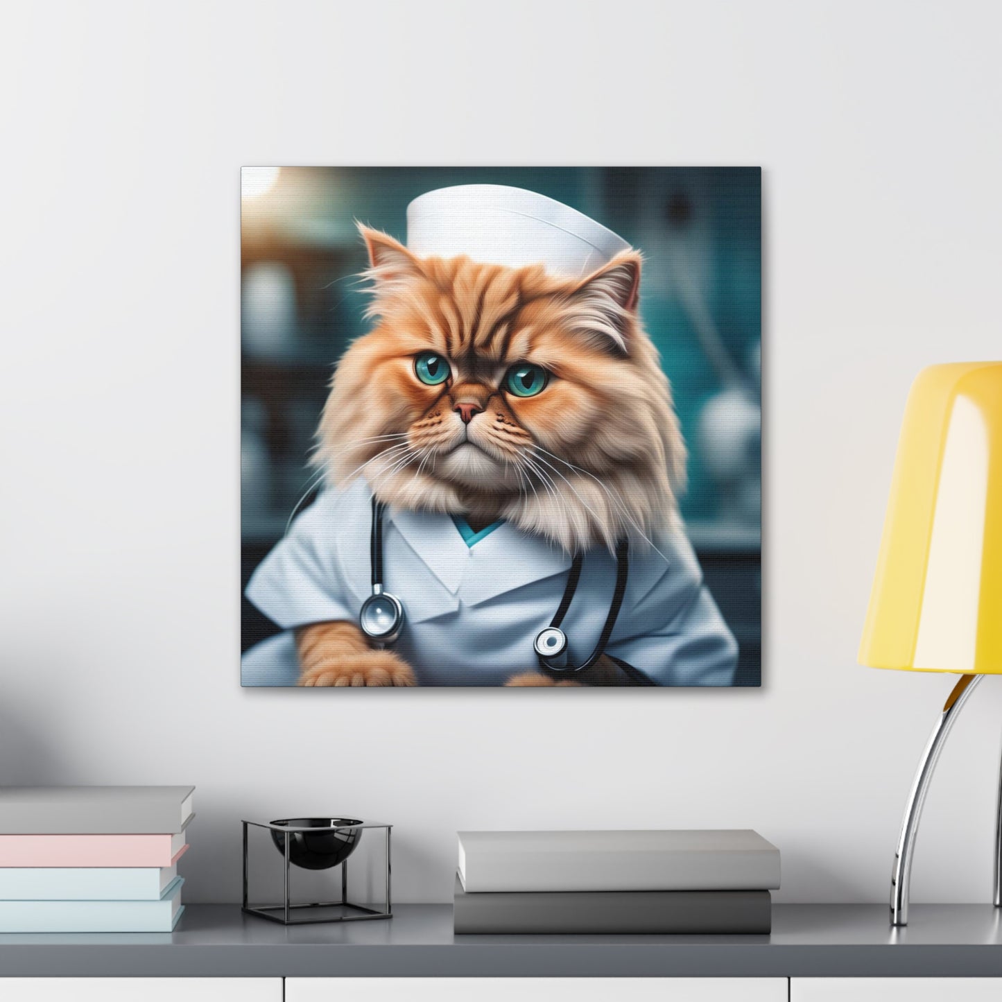 The Nurse Cat Profession NFT Art Canvas Gallery Wraps