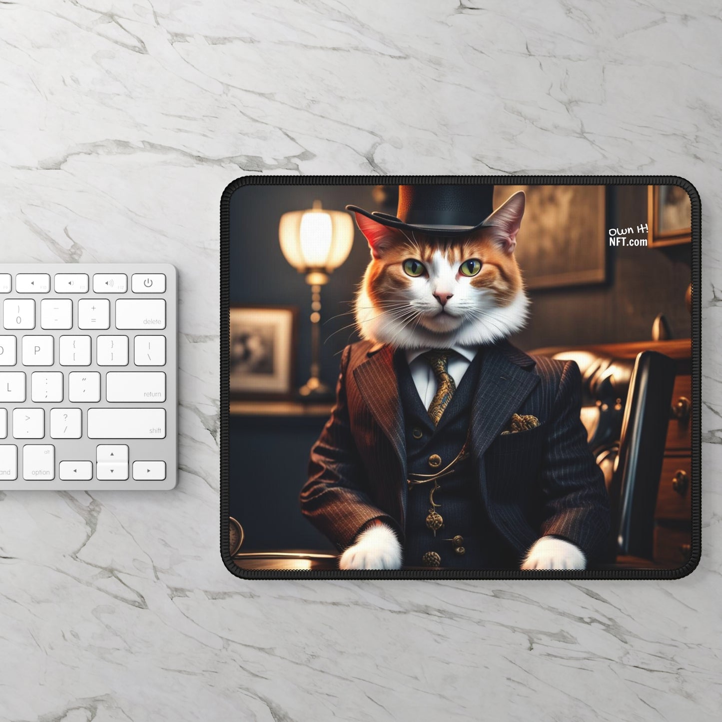 The Mafia Boss Cat Profession NFT Art Gaming Mouse Pad