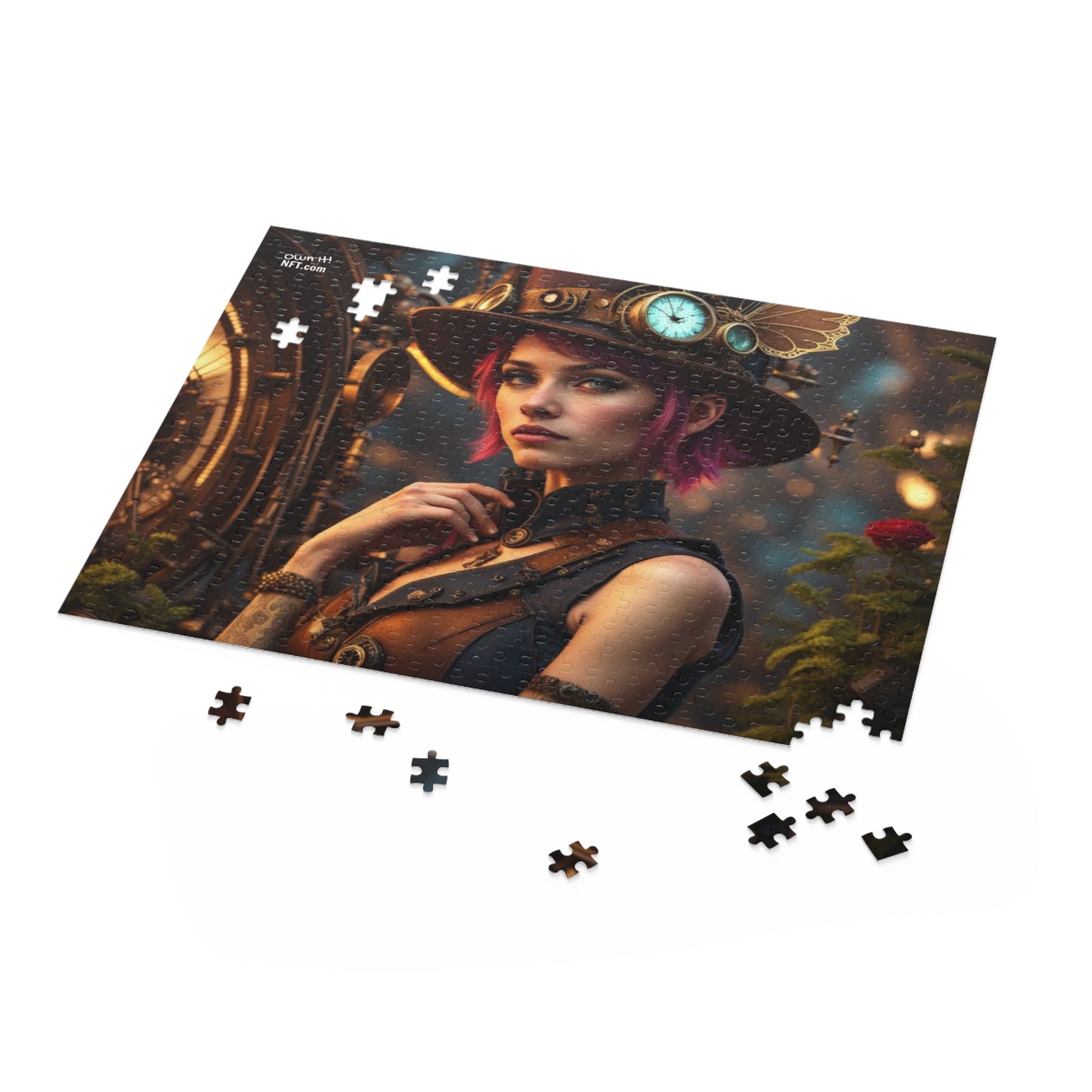 Steampunk Pixie NFT Art Collection Puzzle (120, 252, 500-Piece)