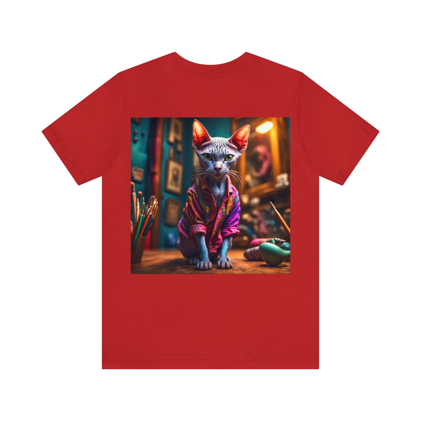 Artist Cat Profession NFT Art Unisex Jersey Short Sleeve Tee