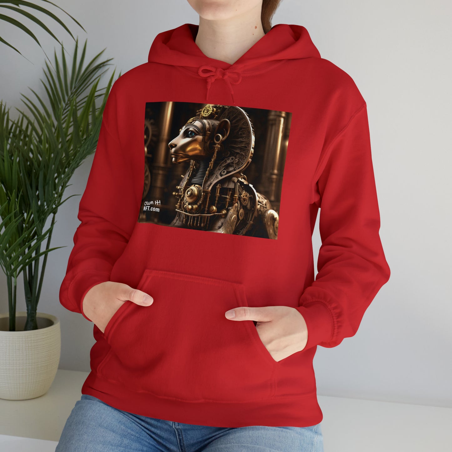 Steampunk Sphinx NFT Art Unisex Heavy Blend™ Hooded Sweatshirt