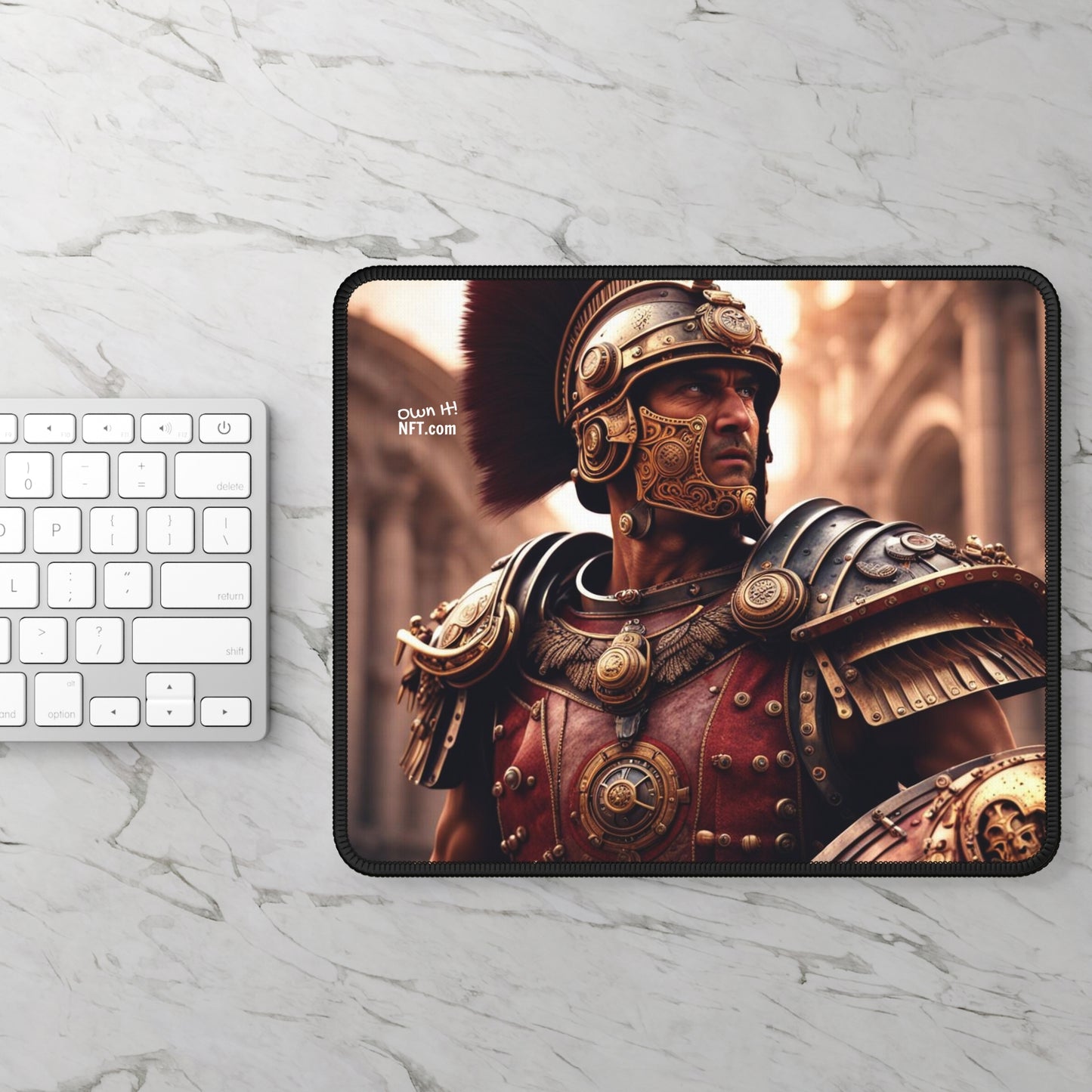 Steampunk Legionary NFT Art Gaming Mouse Pad