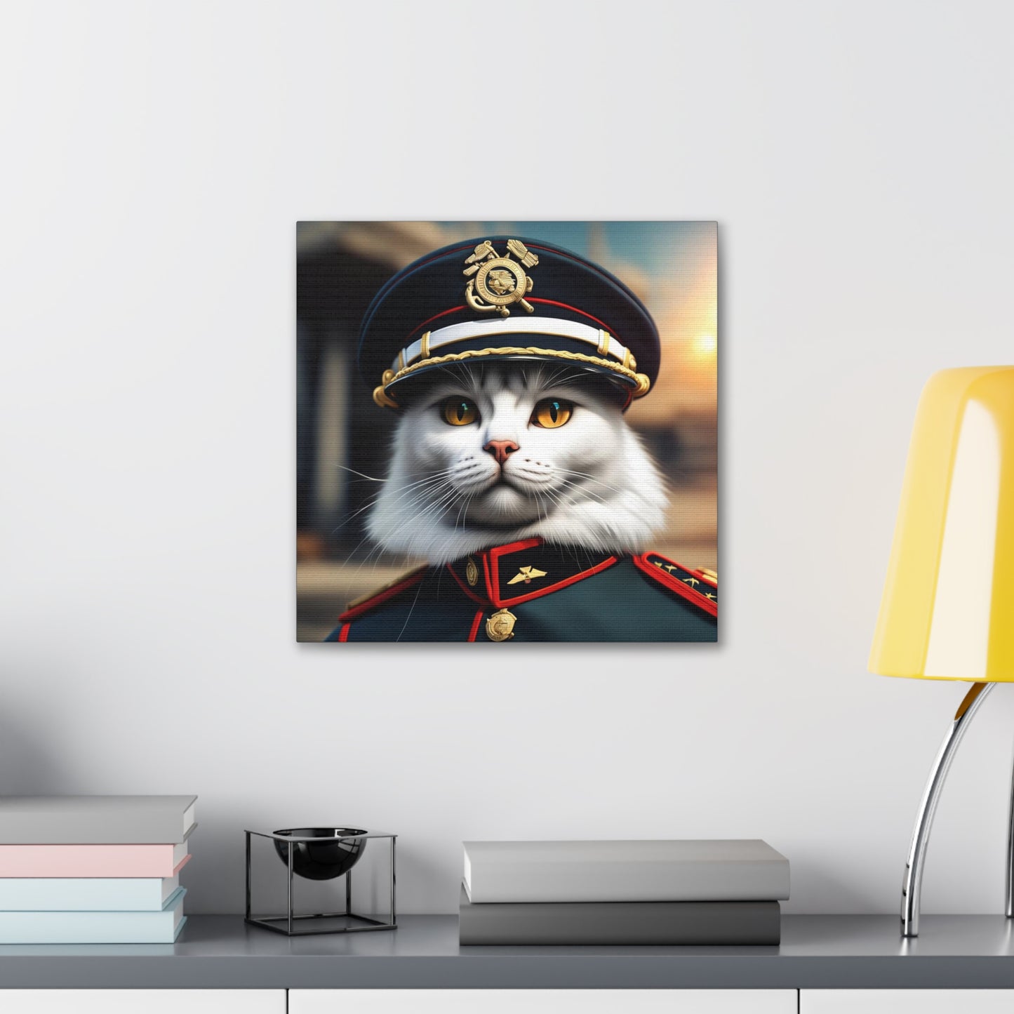 The Officer Cat Profession NFT Art Canvas Gallery Wraps