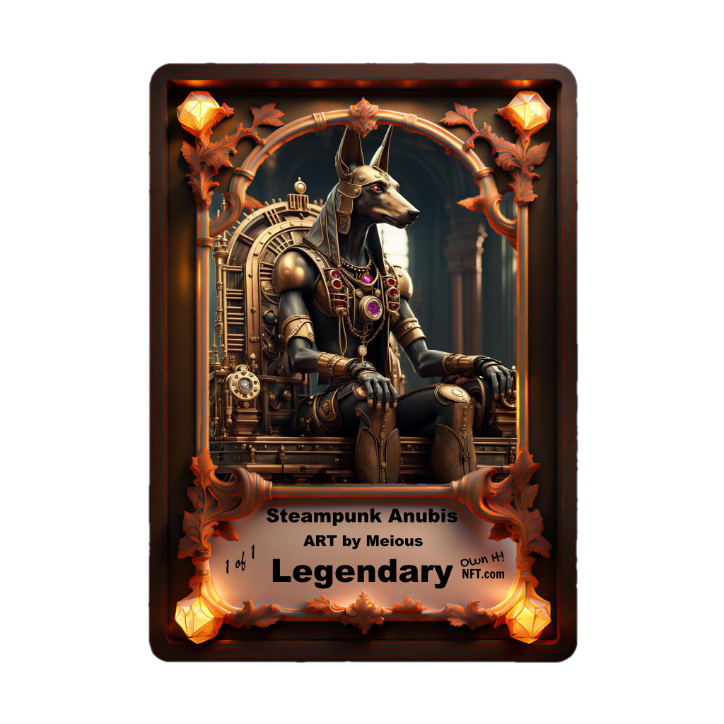 The Steampunk Egyptian God Anubis Legendary NFT 1 of 1