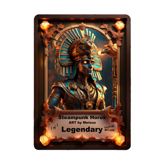 The Steampunk Egyptian God Horus Legendary NFT 1 of 1