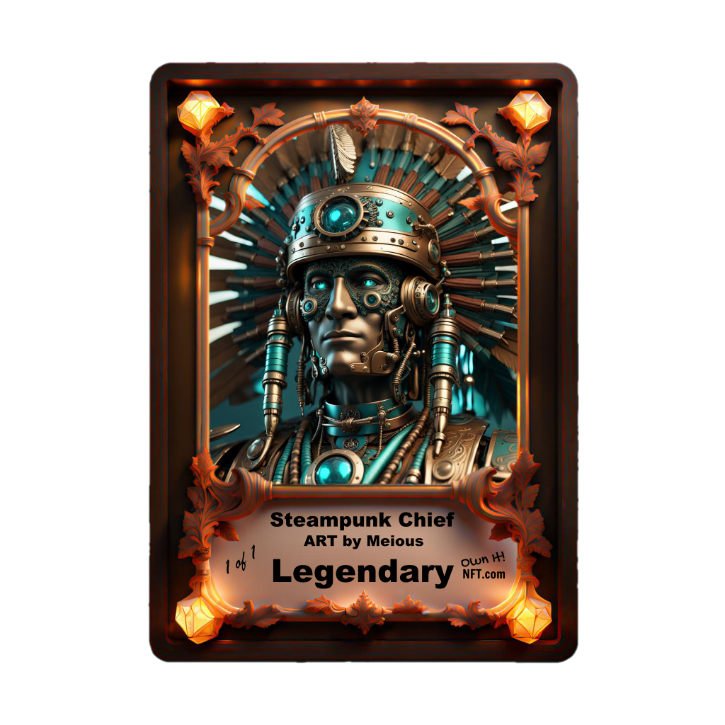 The Steampunk American Indian Chief Legendary NFT 1 of 1