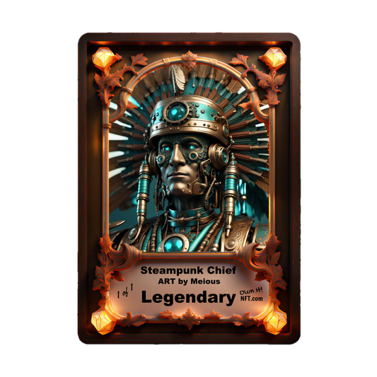 The Steampunk American Indian Chief Legendary NFT 1 of 1