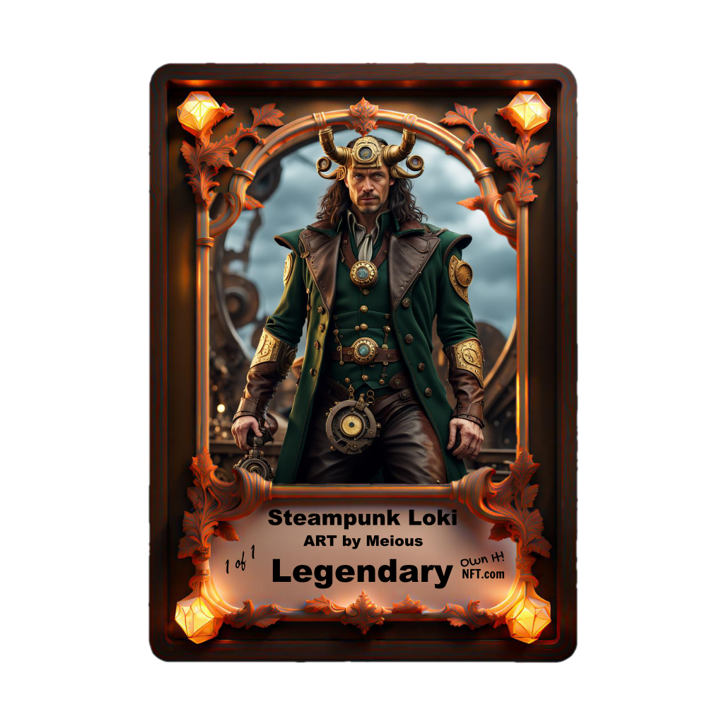 The Steampunk Norse God Loki Legendary NFT 1 of 1