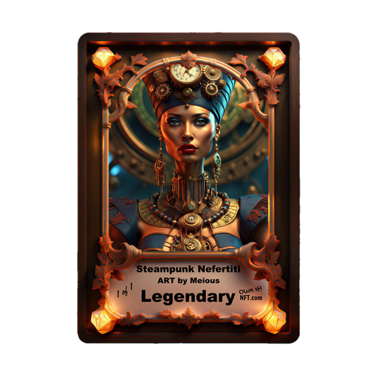 The Steampunk Egyptian Queen Nefertiti Legendary NFT 1 of 1