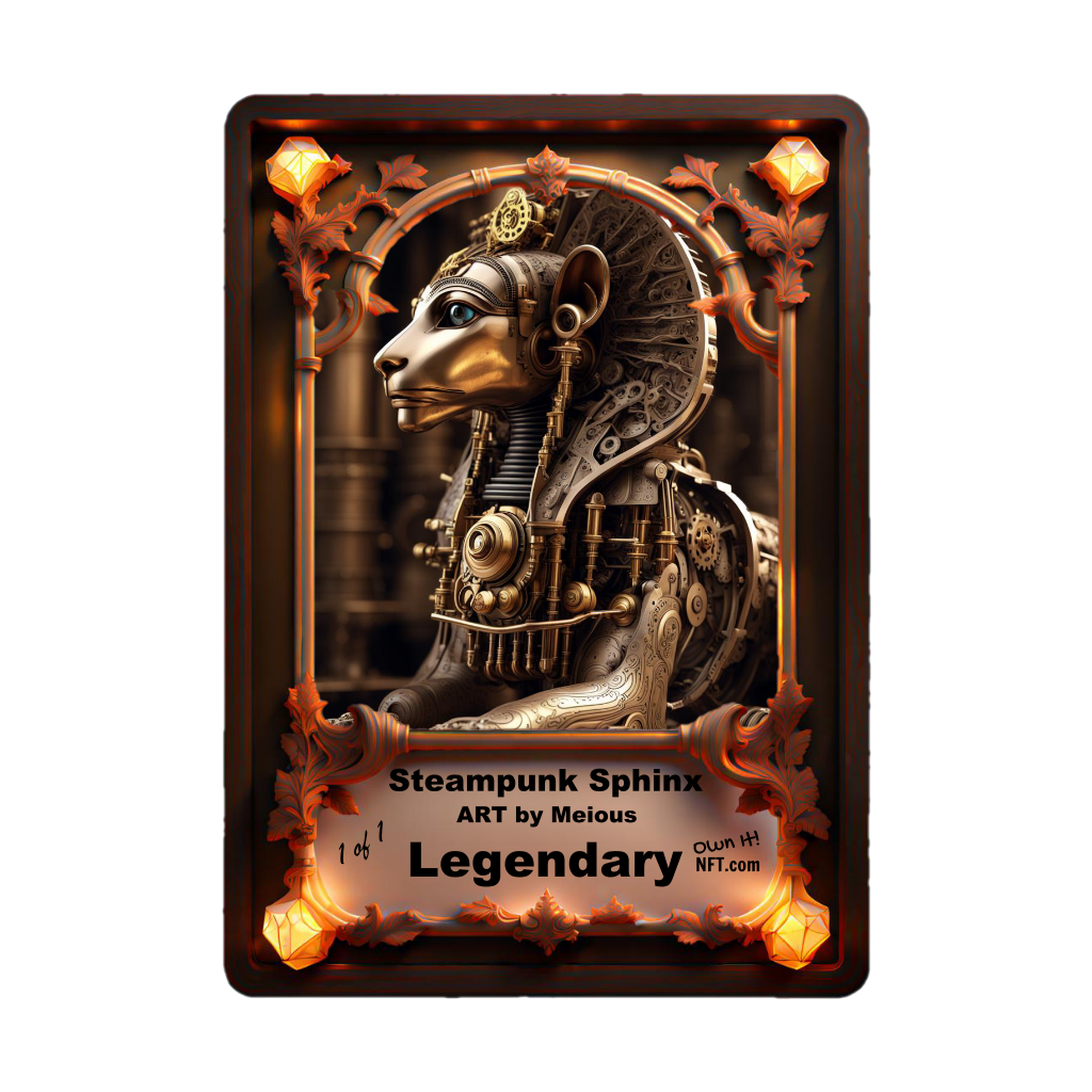 The Steampunk Egyptian Sphinx Legendary NFT 1 of 1